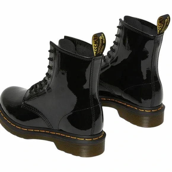 Dr.Martens/1460 Patent Lamper Lace up Boots/Womens/Size: 6 - Picture 3 of 16